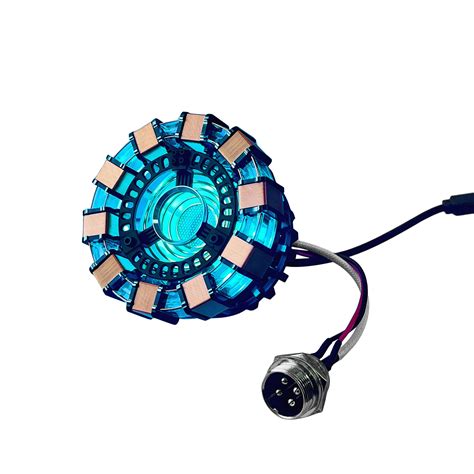 Buy 1:1 iron man Arc Reactor MK1 Heart Model LED Light Vibration ...