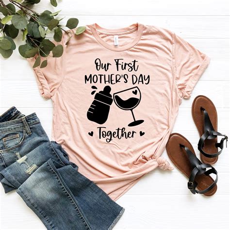 Our First Mothers Day Together Shirt Matching Mom Daughter | Etsy