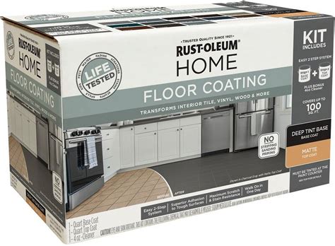 Rust-Oleum HOME Matte Deep Tint Base Floor Coating Kit 1 qt - Walmart.com