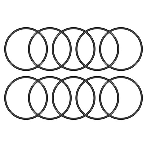 Nitrile Rubber O-Rings 47mm OD 43mm ID 2mm Width, Metric Buna-N Sealing ...