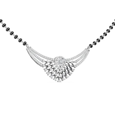 Designer Diamond Mangalsutra with Teardrop Focal Pendant – Sphinx