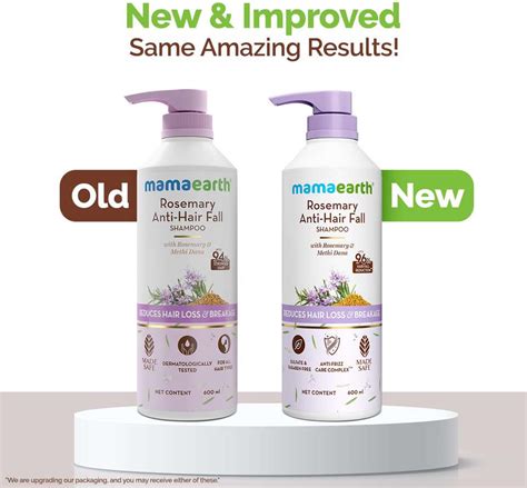 Mamaearth Anti-Hair Fall Shampoo with Rosemary & Methi Dana | Reduce ...