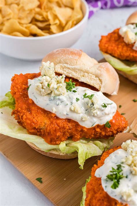 Buffalo Chicken Sandwich - Girl Gone Gourmet