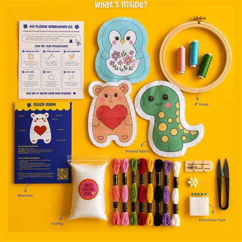 DIY Plushie Kit Bundle of 3 | Easy Peasy DIY Kits
