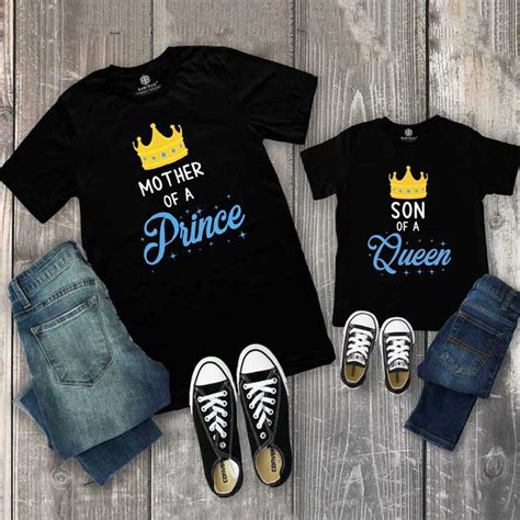 Mother Of a Prince & Son of a Queen Matching T-Shirts – KayoBaby