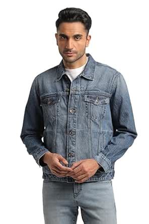 Buy Everblue Men Mid Blue Classic Trucker Jacket (Size: M)-Colin at ...