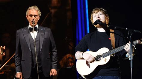 Ed Sheeran y Andrea Bocelli presentaron por primera vez en vivo ...