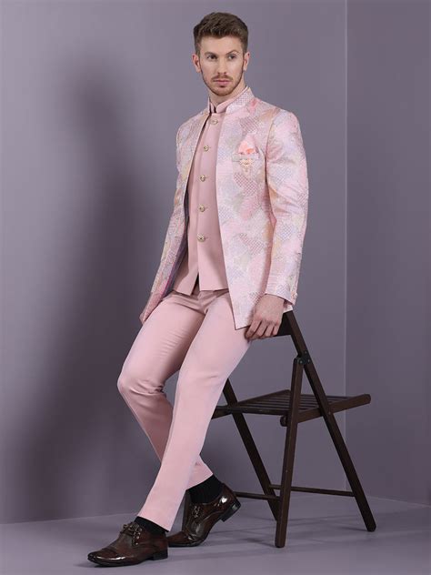 Jacquard Open Pattern Jodhpuri Suit – Essas Club