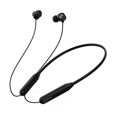 pTron Tangent Eon in-Ear Bluetooth 5.3 Wireless Headphones (Black ...