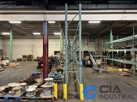 SECTIONS 24" X 144" X 12' HIGH PALLET RACK W/ (9) UPRIGHTS & (56 ...