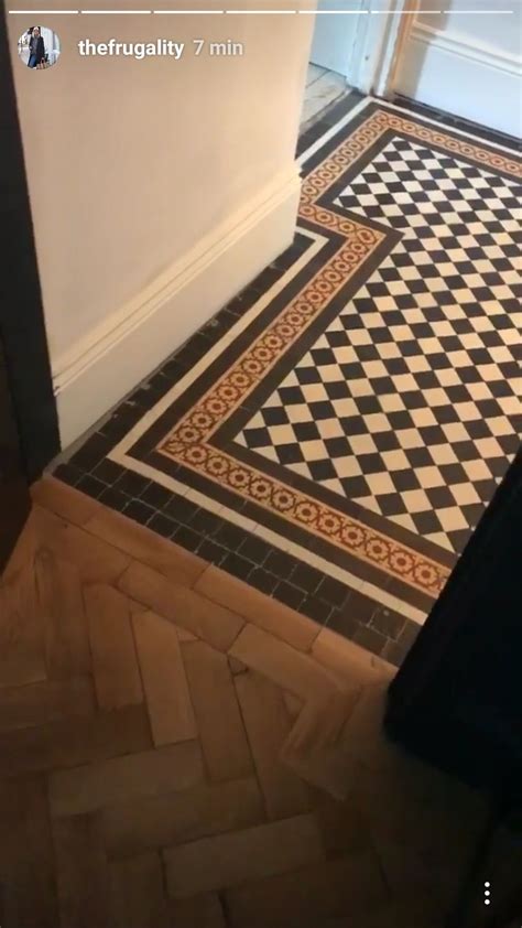 Black and White Tile Floor