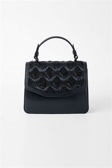 Daisy Embellished-Black on Black Leather Shoulder Bag – The Leather Garden
