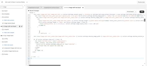How can I add a video to an "Image with Text" section in my Shopify th ...