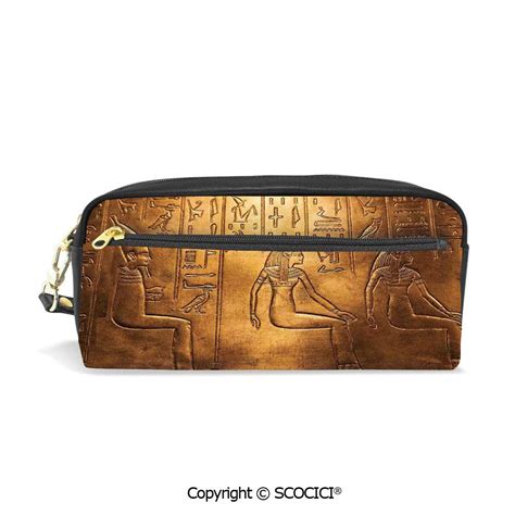 Buy Printed Pencil Case Large Capacity Pen Bag Makeup Bag Egyptian ...