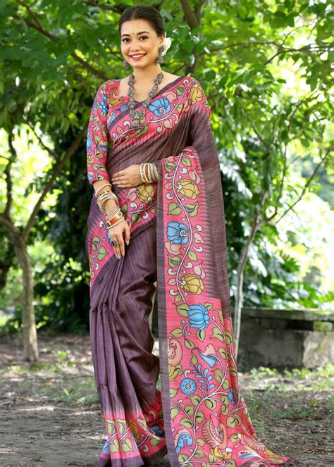 Original Designer Kalamkari Sarees Online Shopping At Best Prices – Sunasa