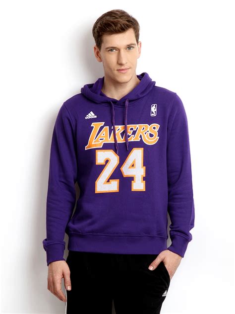Buy ADIDAS Men Purple Kobe Bryant Lakers Hooded Sweatshirt ...