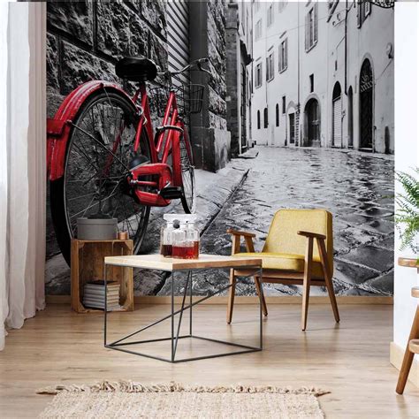 Luxusná fototapeta 11675 Bicykel v starom meste | Farby | Laky | Tapety ...