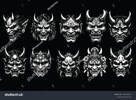 How To Draw Japanese Demon Mask