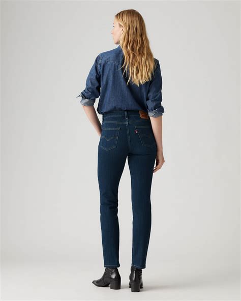 724™ High Rise Straight Jeans - Blue | Levi's® GB