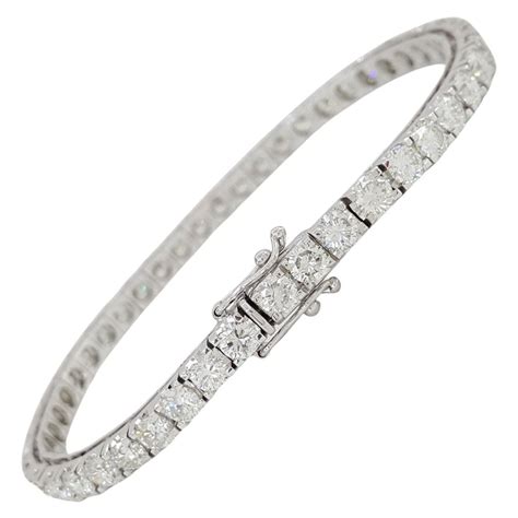 10 Carat Diamond Tennis Bracelet For Sale at 1stDibs