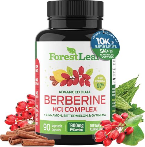Amazon.com: Berberine Supplement 1300mg per Serving- 97% Tested Ultra ...