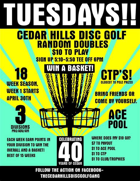 CEDAR HILLS DOUBLES, Cedar Hills Disc Golf Course, Raleigh, 7 May 2024 ...