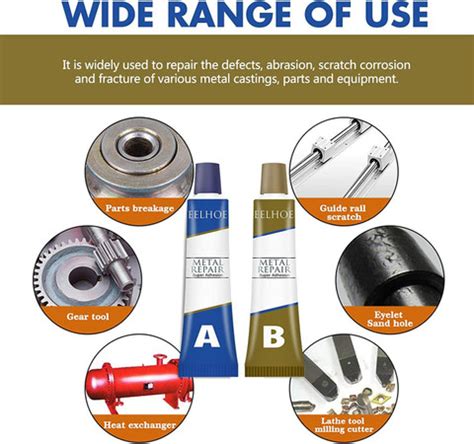 9Up Permanent Metal Repair Paste Set Metal Repair Paste for Metal ...