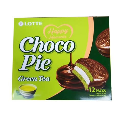 Lotte Choco Pie Green Tea 336g x 8 Boxes – Parallel Trading VN