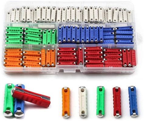 REES52 200 Pcs Continental Fuses Torpedo Type Set with Plastic Storage ...