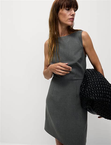 Buy Round Neck Mini Column Dress at Marks & Spencer