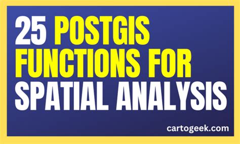 Image result for PostGIS Spatial Analysis