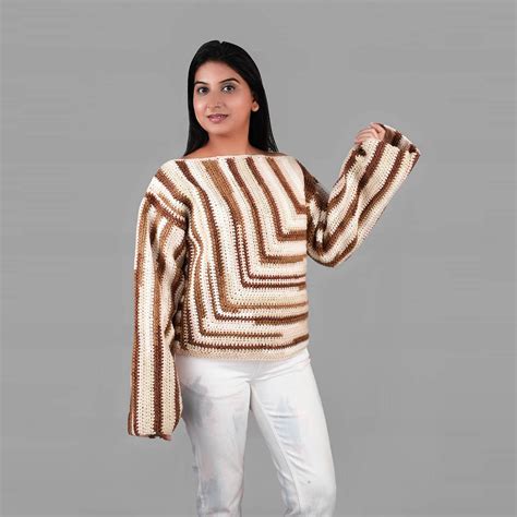 Crochet Self Design Pullover - 3320 – Magic Needles