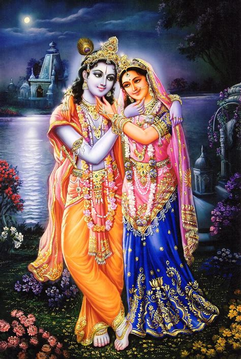 Radha Krishna Evening At Lake - Framed Prints by Raghuraman | Buy ...