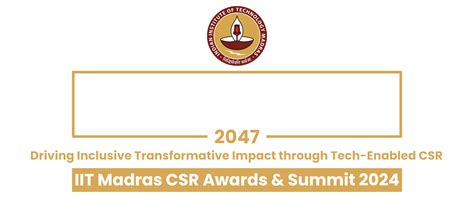 IIT Madras CSR Awards & Summit 2024
