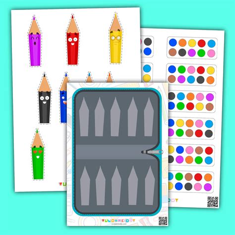 Printable Pencil Box Pattern Activity for Preschoolers