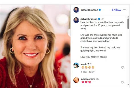 How Richard Branson met his wife Joan Templeman