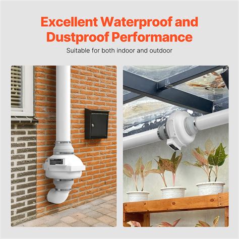 VEVOR Radon Vent Fan – Quiet 380 CFM Radon Mitigation System