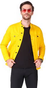 Plus91 3/4th Sleeve Solid Men Denim Jacket - Buy Plus91 3/4th Sleeve ...