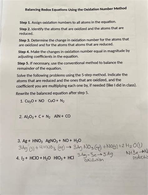 Image result for Balancing Chemical Equations Using Oxidation Number