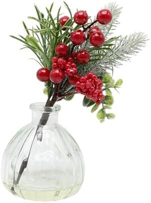 Anko Aesthetic Artificial Mini Plant with Glass vase | Small Showpiece ...