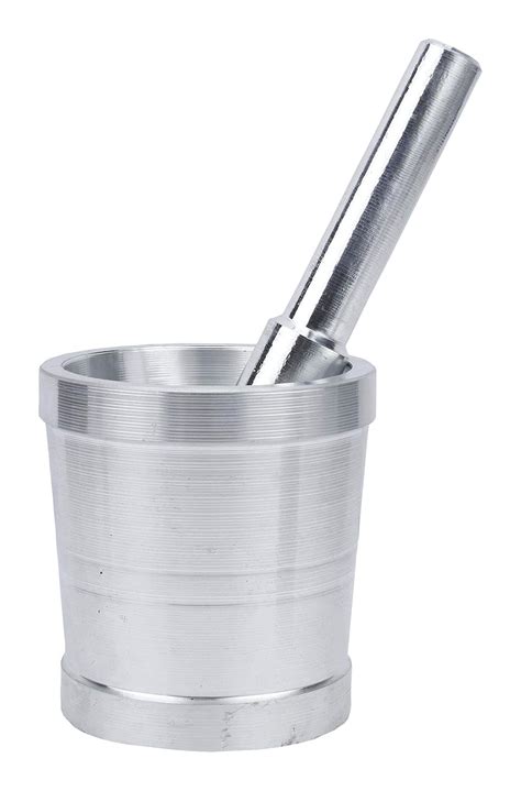Buy STYLIANO Aluminum Kitchen Khalbatta Okhli Masher, Mortar And Pestle ...