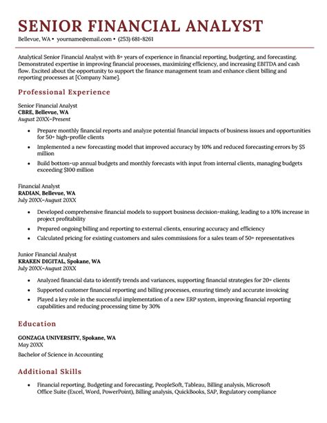 Financial Analyst Resume Examples (With Writing Guide)
