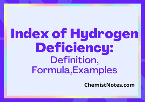 Hydrogen Deficiency Index