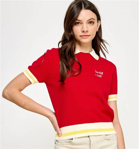 Red Polo Sweater - Next in Glam