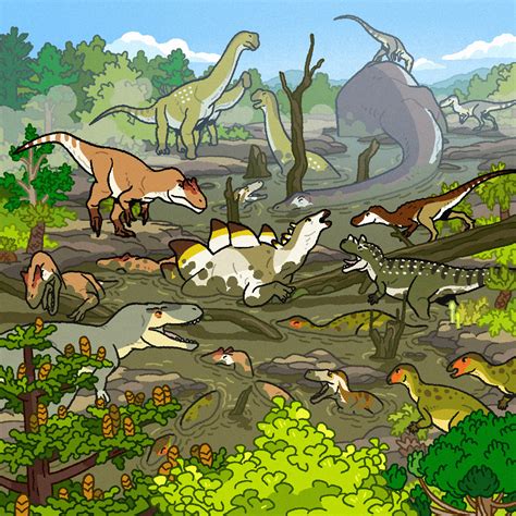 Cleveland Lloyd Dinosaur Quarry – @usik-paleo-illust on Tumblr