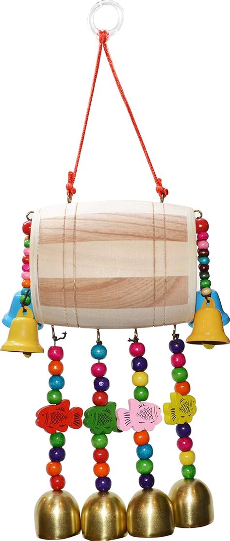 Saubhagya Global Lucky Fengshui Metal Retro Fish & Drum Hanging Wind ...