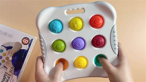 Baby Sensory Braille Pops Toy Silicone Popping It Fidget Toy Silicone ...