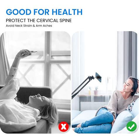 ZORBES® Table Phone Holder Stand Strong Magnet Long Arm Phone Holder ...