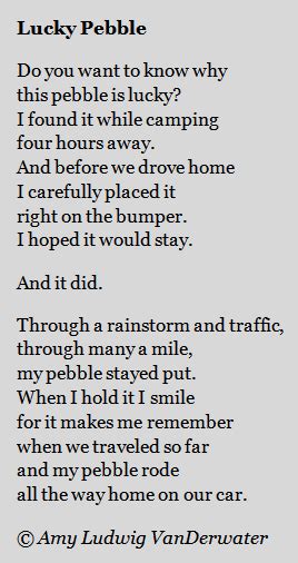 The Poem Farm: Lucky Pebble - Narrative Poems