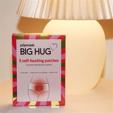 POPBAND Big Hug Heating Patches for PMS Menstrual Cramp Relief - Fast ...